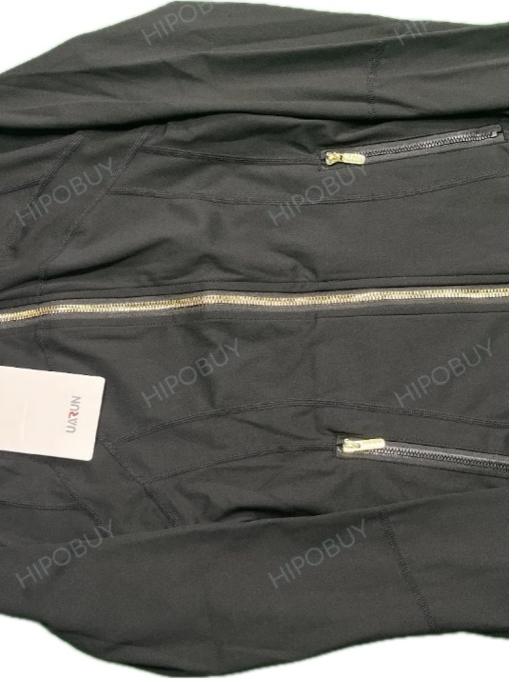 lululemon athletica Black Jacket with Gold Zip